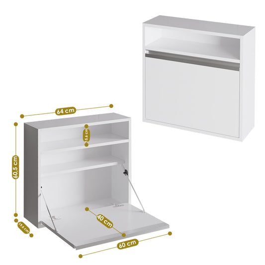 Radni stol, Bijela boja, Optimum - White