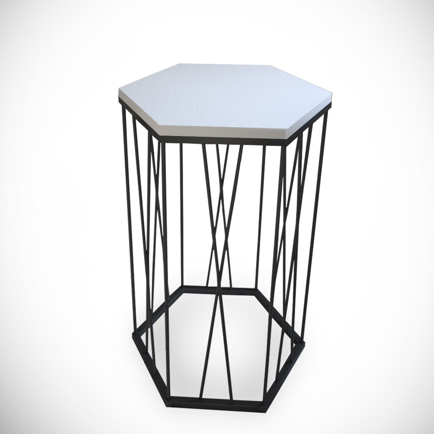 Bočni stol, Cetrus Wood - White