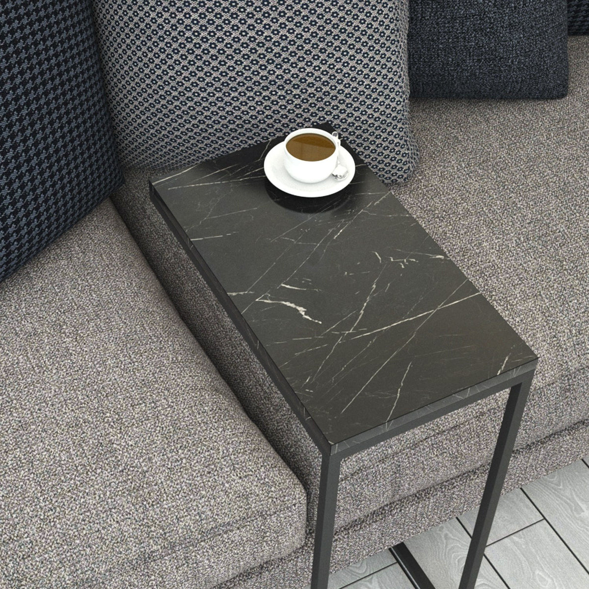 Bočni stol, Callen - Crni mramor