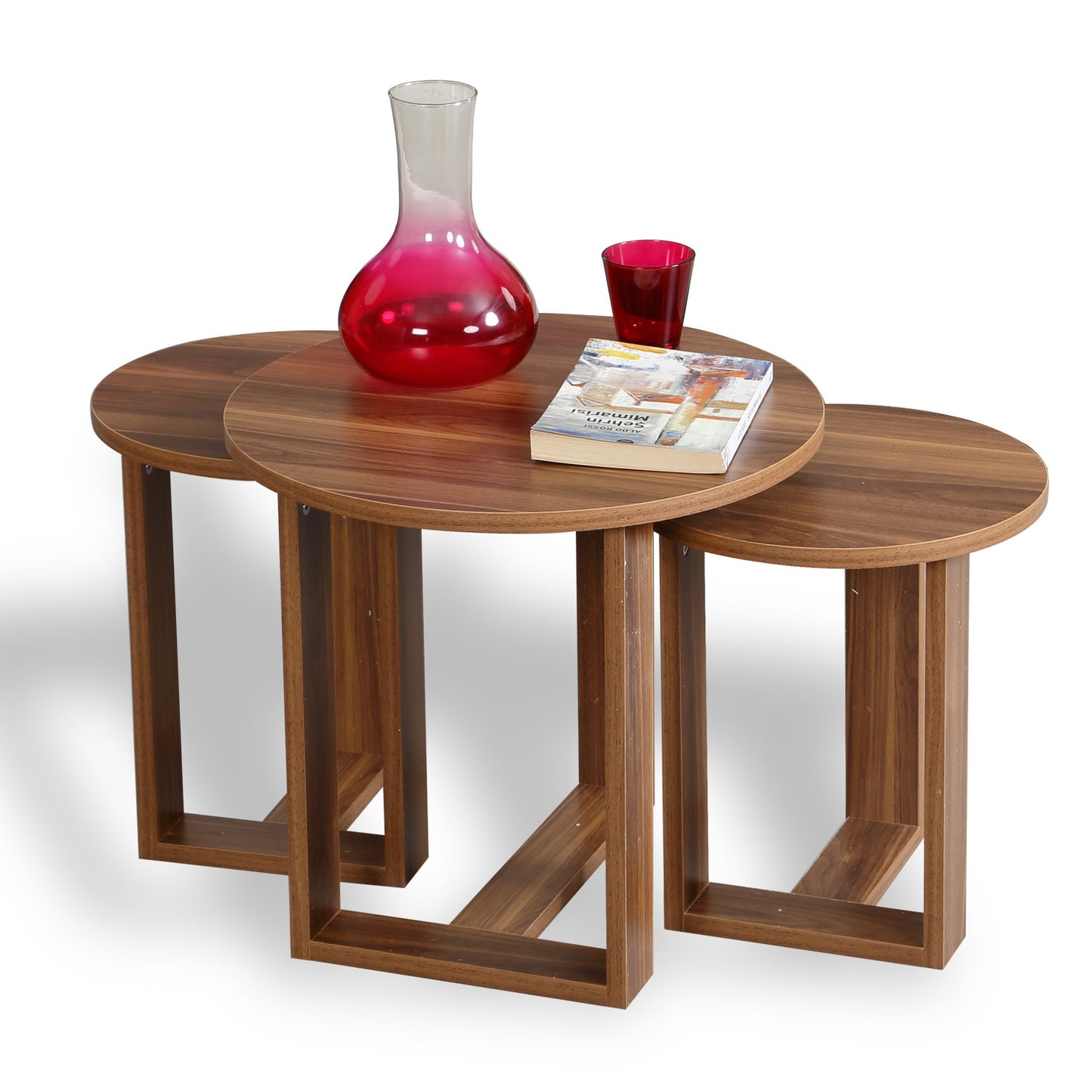 Stol (3 komada), Mira - Walnut
