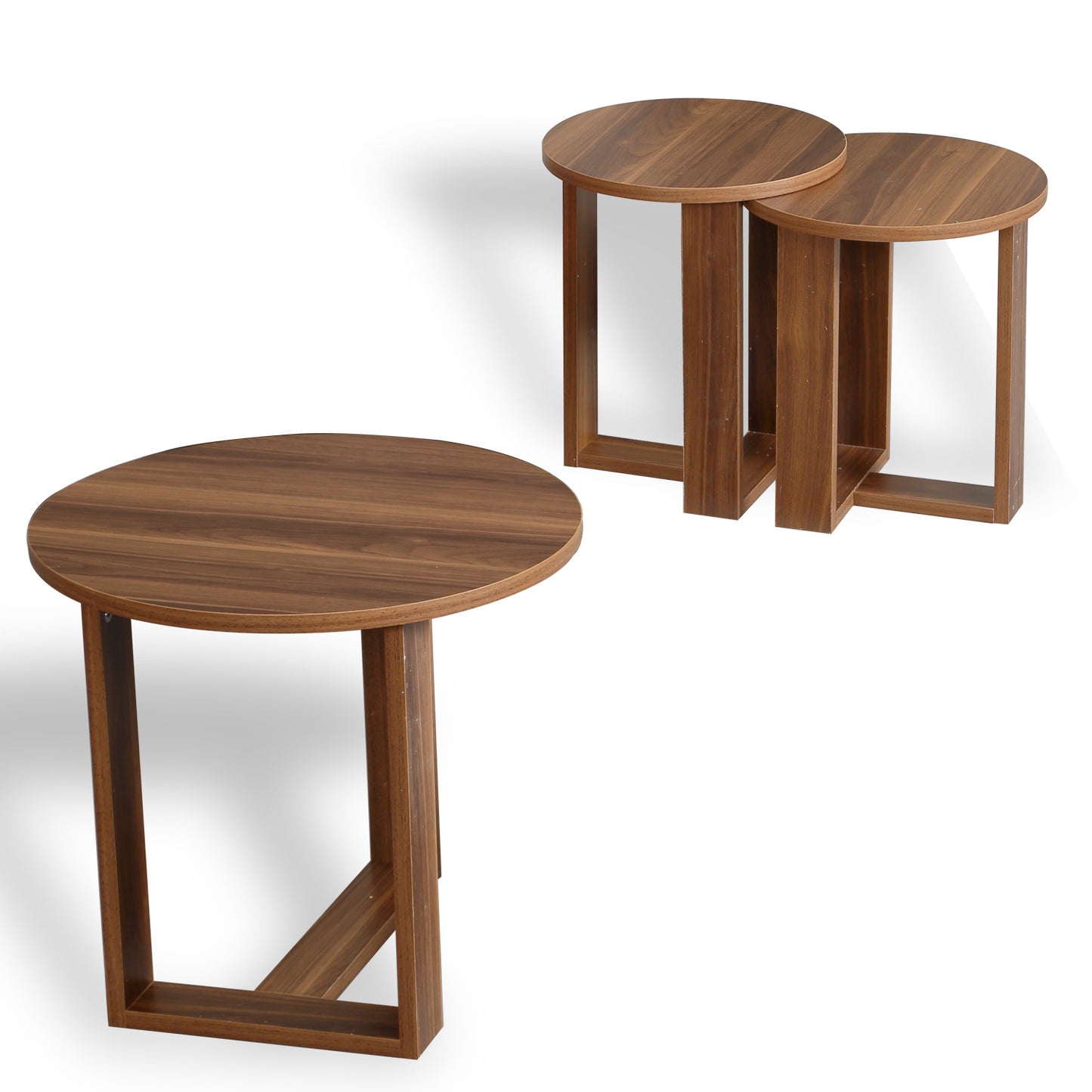 Stol (3 komada), Mira - Walnut