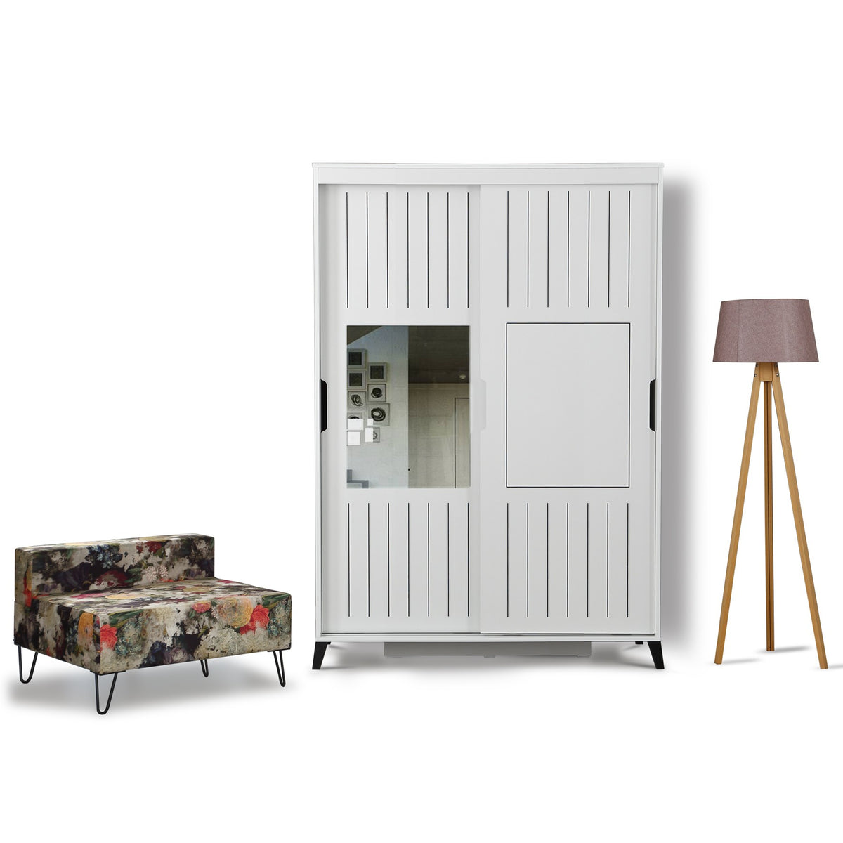 Garderoba, Pasific Home Fuga - 120 Parlak Beyaz Dolap
