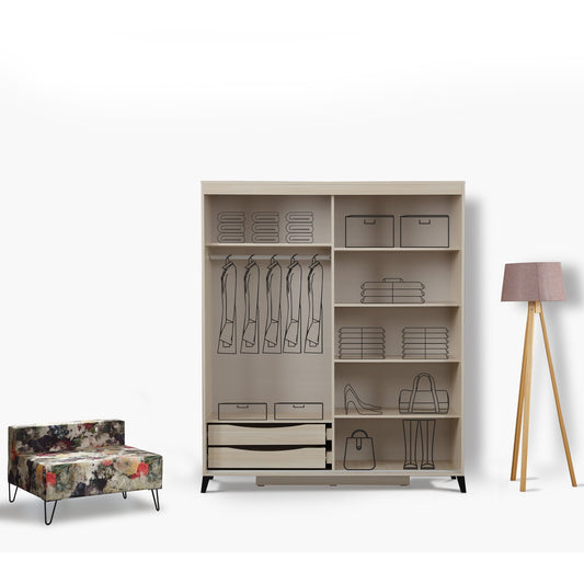 Garderoba, Pasific Home Fuga - 160 Meşe Dolap