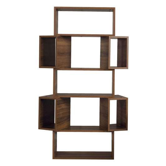 Polica za knjige, Box - Walnut