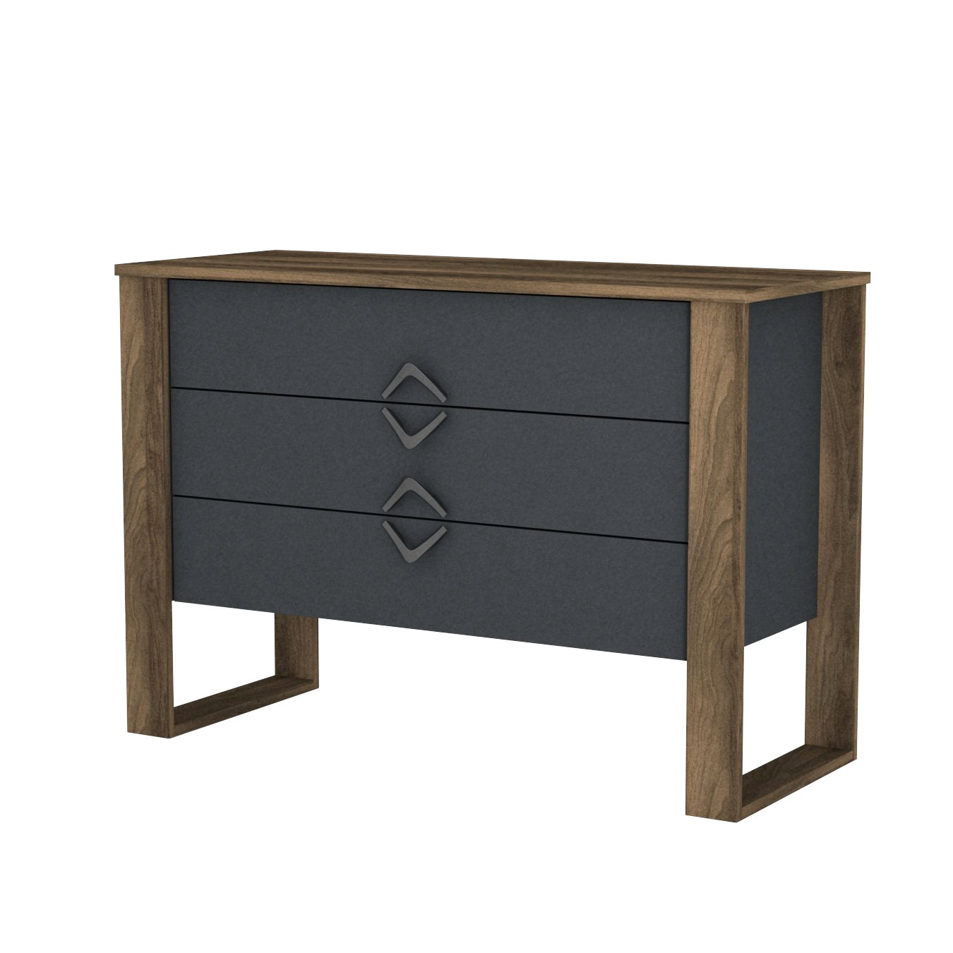 Komoda BUMERANG, Bumerang - Walnut, Anthracite
