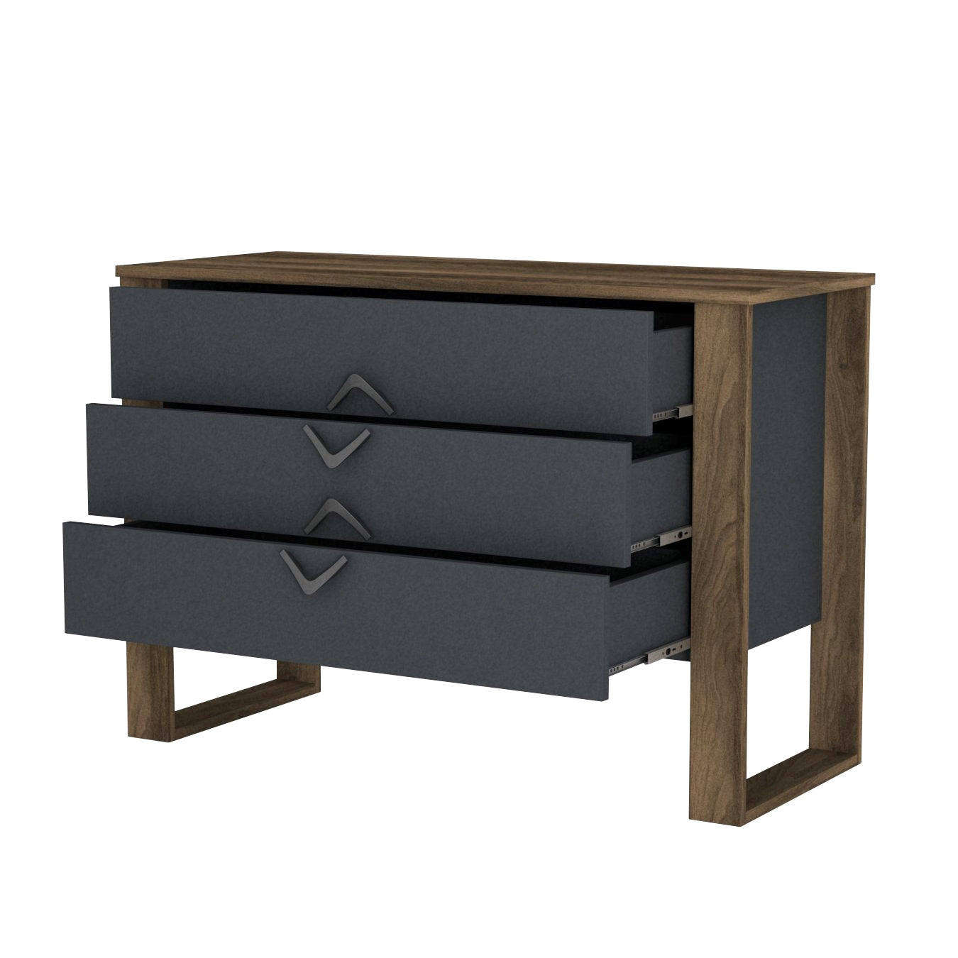 Komoda BUMERANG, Bumerang - Walnut, Anthracite
