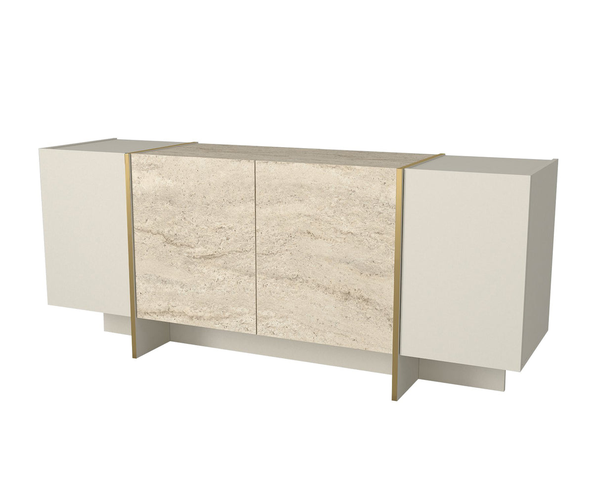 Komoda VEYRON, boja Travertine, boja sandstone