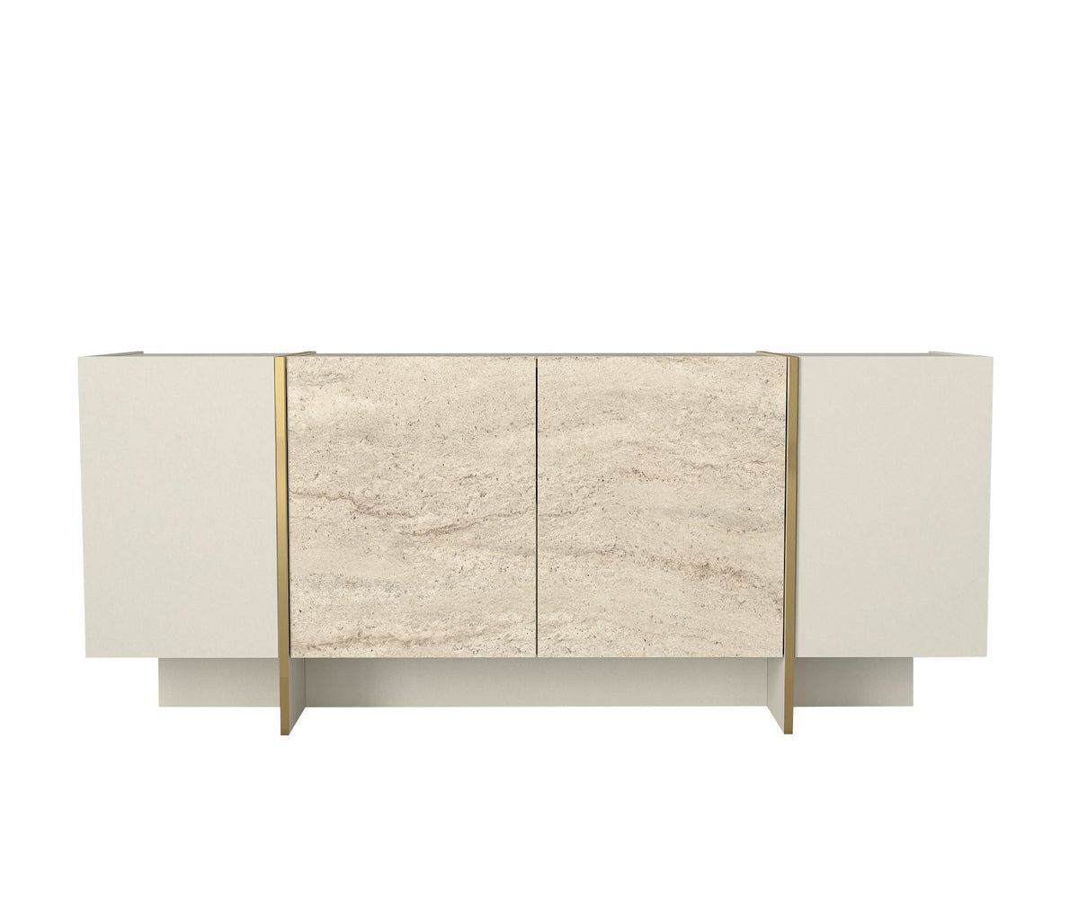 Komoda VEYRON, boja Travertine, boja sandstone