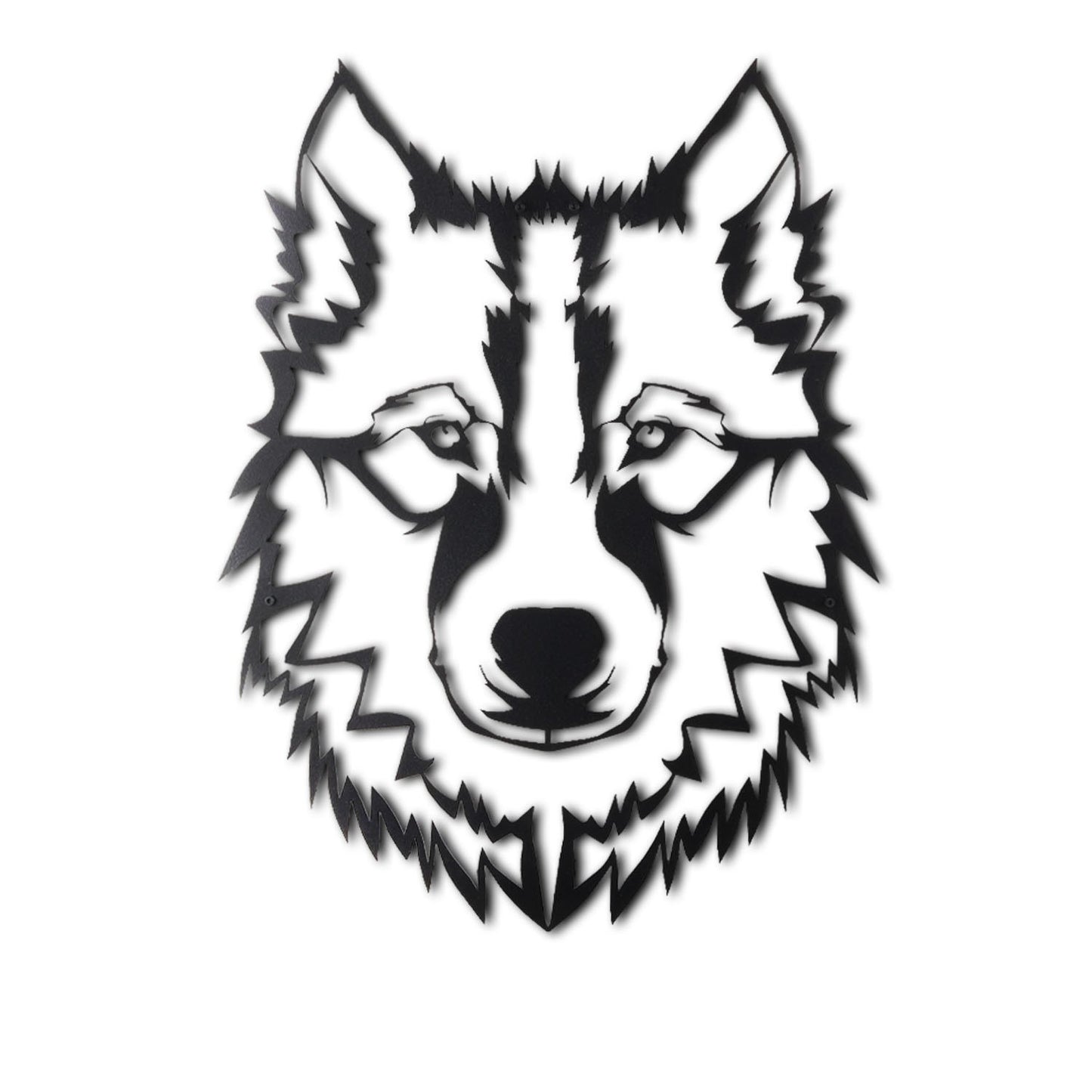 Metalna zidna dekoracija, Wolf v11