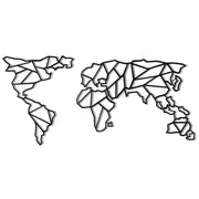 Metalna zidna dekoracija, World Map XL - Black