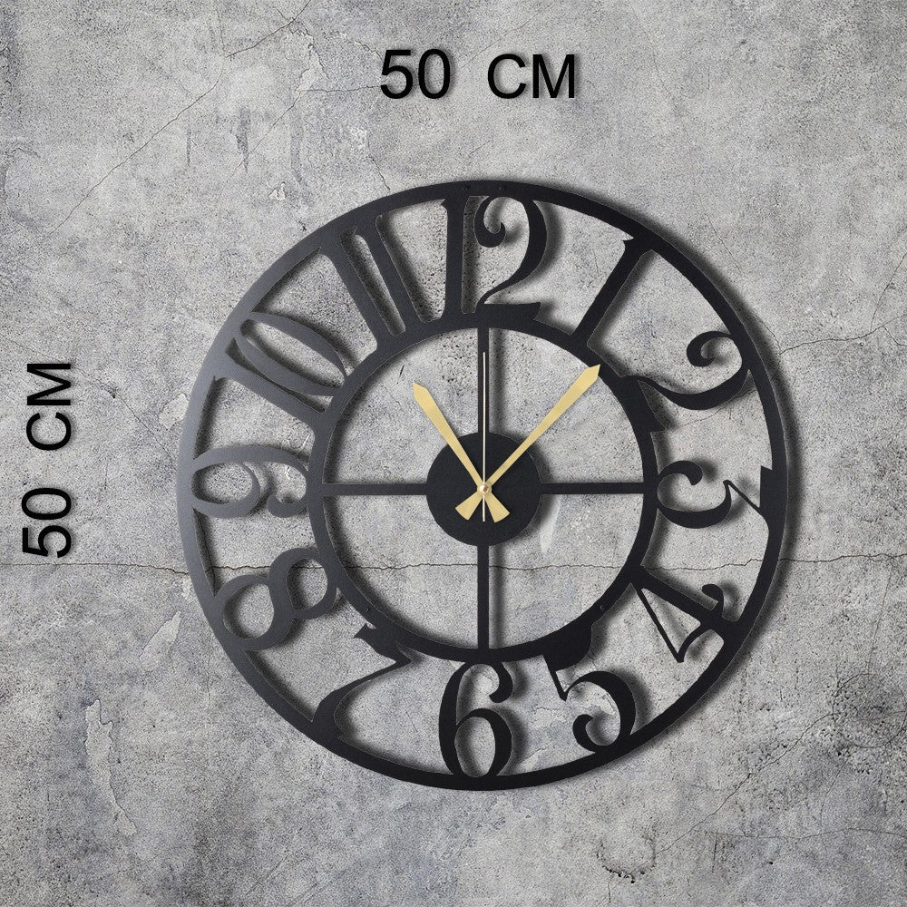 Ukrasni metalni zidni sat, Circle