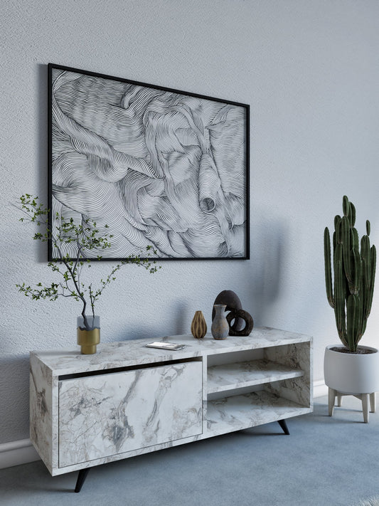 TV komoda niska Maku - Epheus Marble