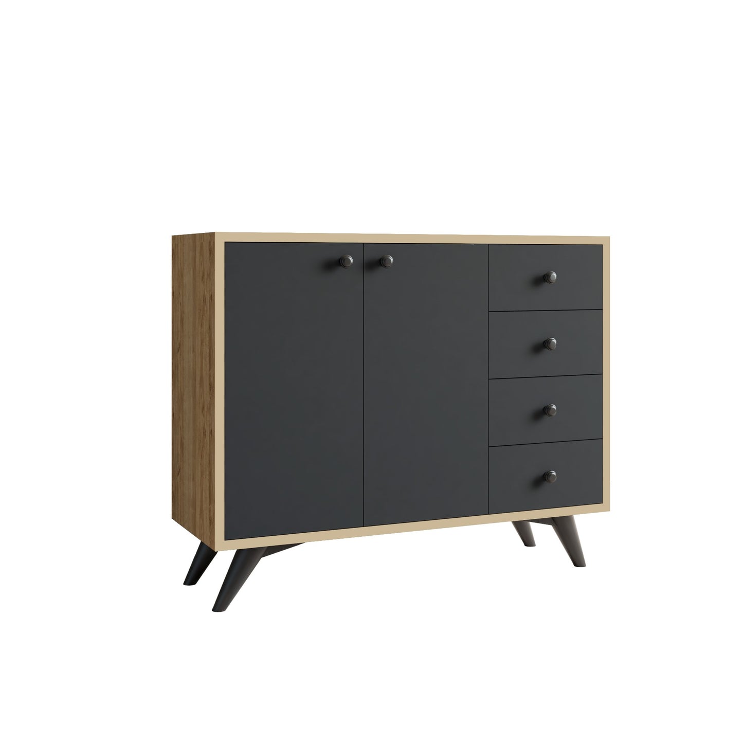 Komoda s više namjena, Waga - Oak, Anthracite