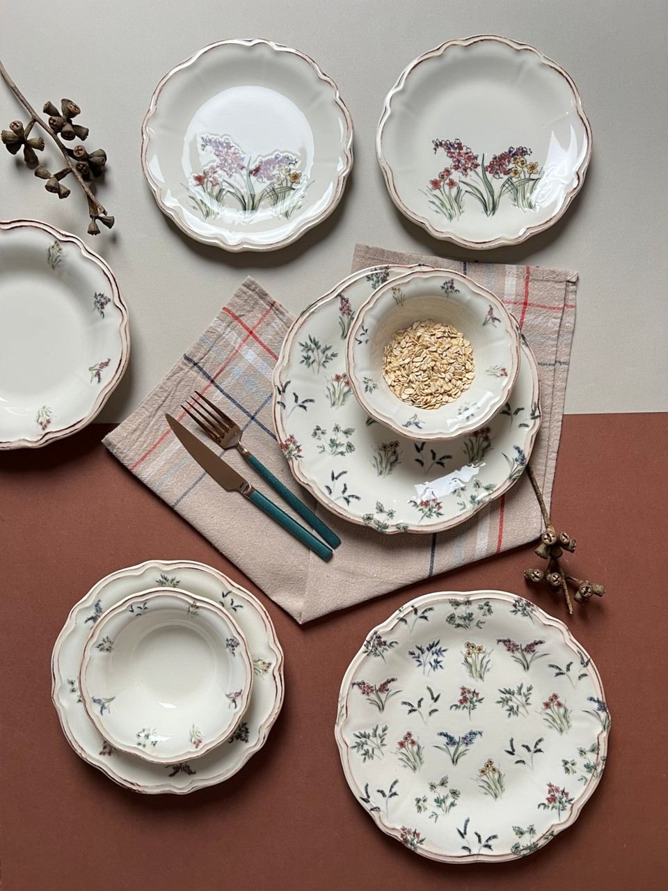 Set za jelo (24 komada) 804, Višebojno