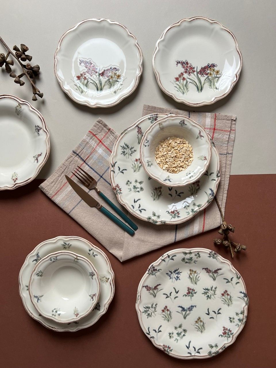 Set za jelo (24 komada) 804, Višebojno