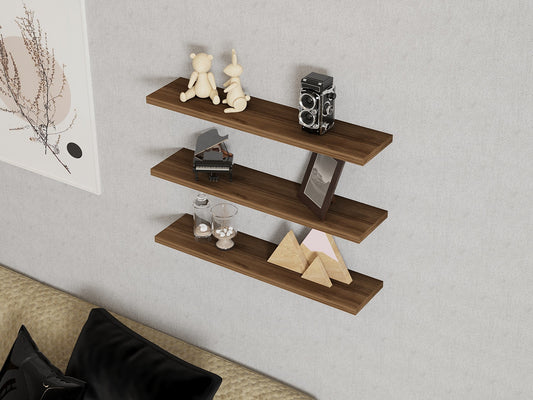 Zidna polica, Boss - Walnut