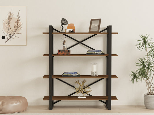 Polica za knjige, Makro - Walnut