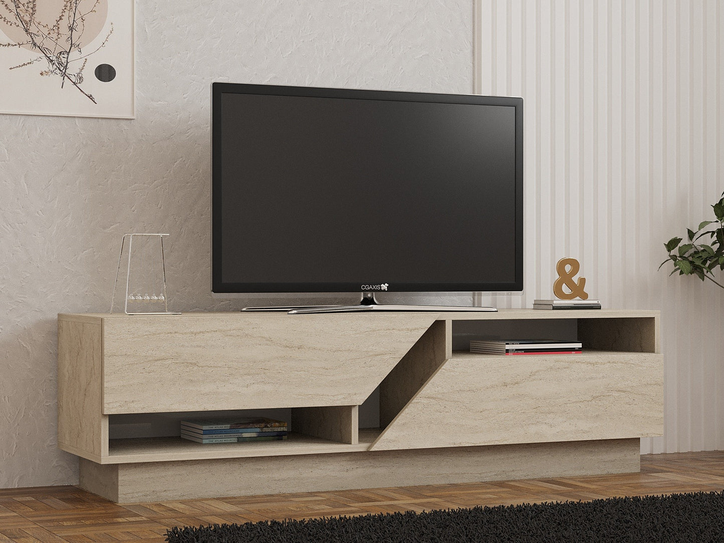 TV stalak KOZA, boja Travertine
