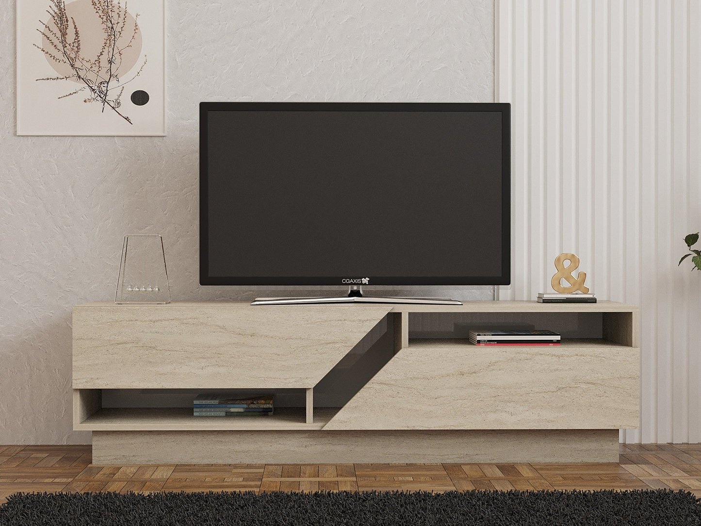 TV stalak KOZA, boja Travertine
