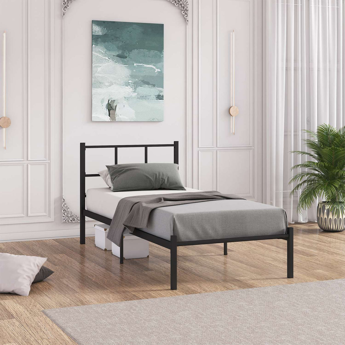 Jednostruki krevet Cemre - crna 100x200