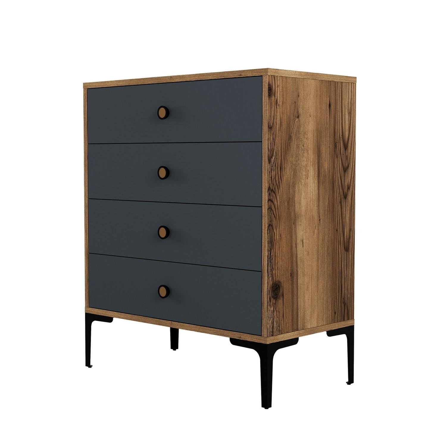 Ormar, Lizbon 536 - Walnut, Anthracite