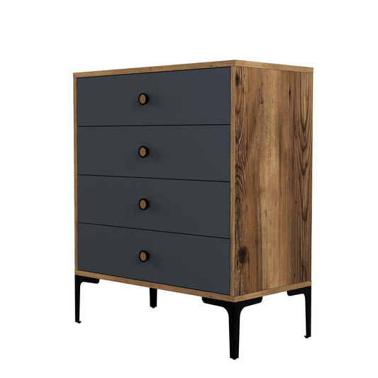 Ormar, Lizbon 536 - Walnut, Anthracite