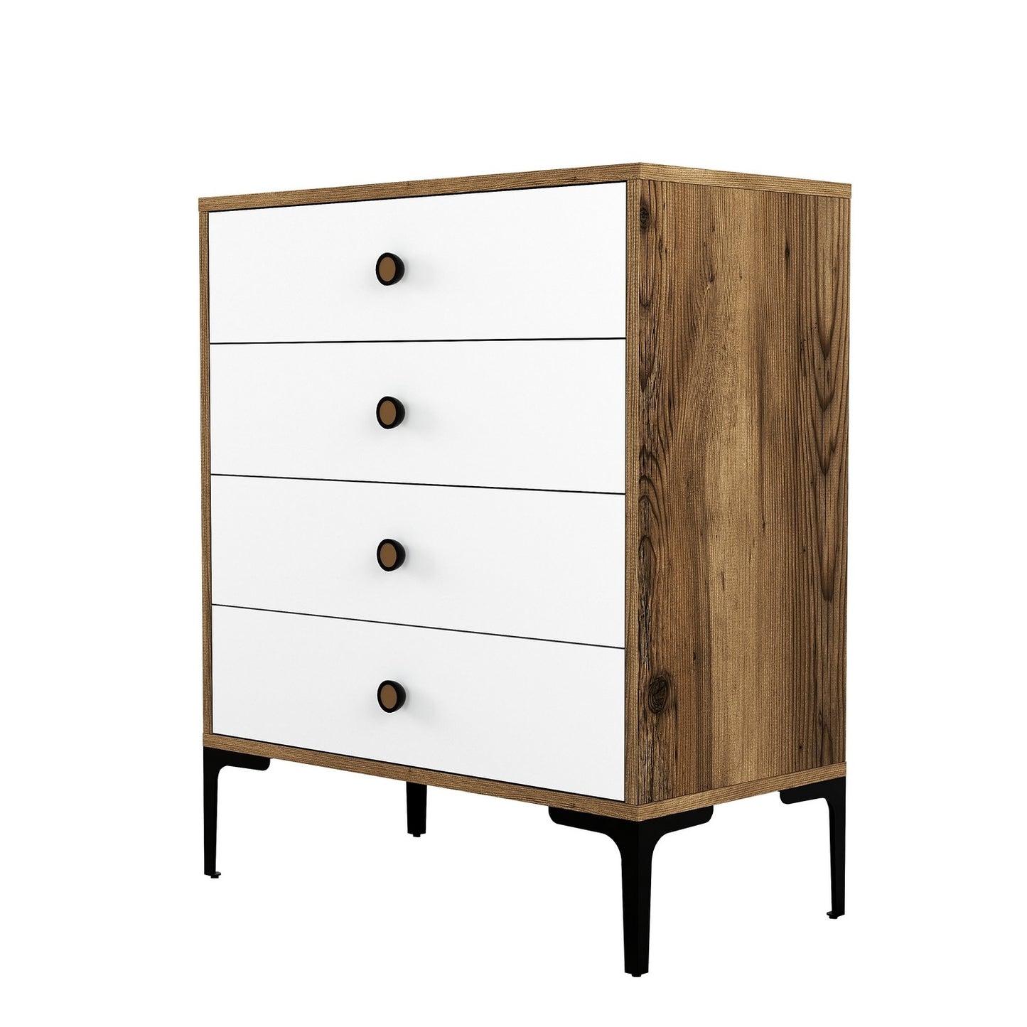 Ormar, Lizbon 537 - Walnut, White