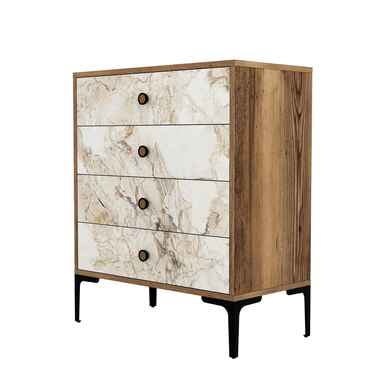 Ormar, Lizbon 538 - Walnut, White