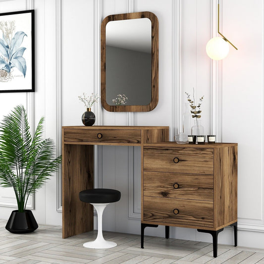 Stol za šminkanje, Lizbon 546 - Walnut