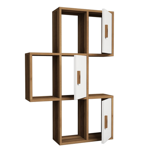 Zidna polica, Flora - Walnut, White