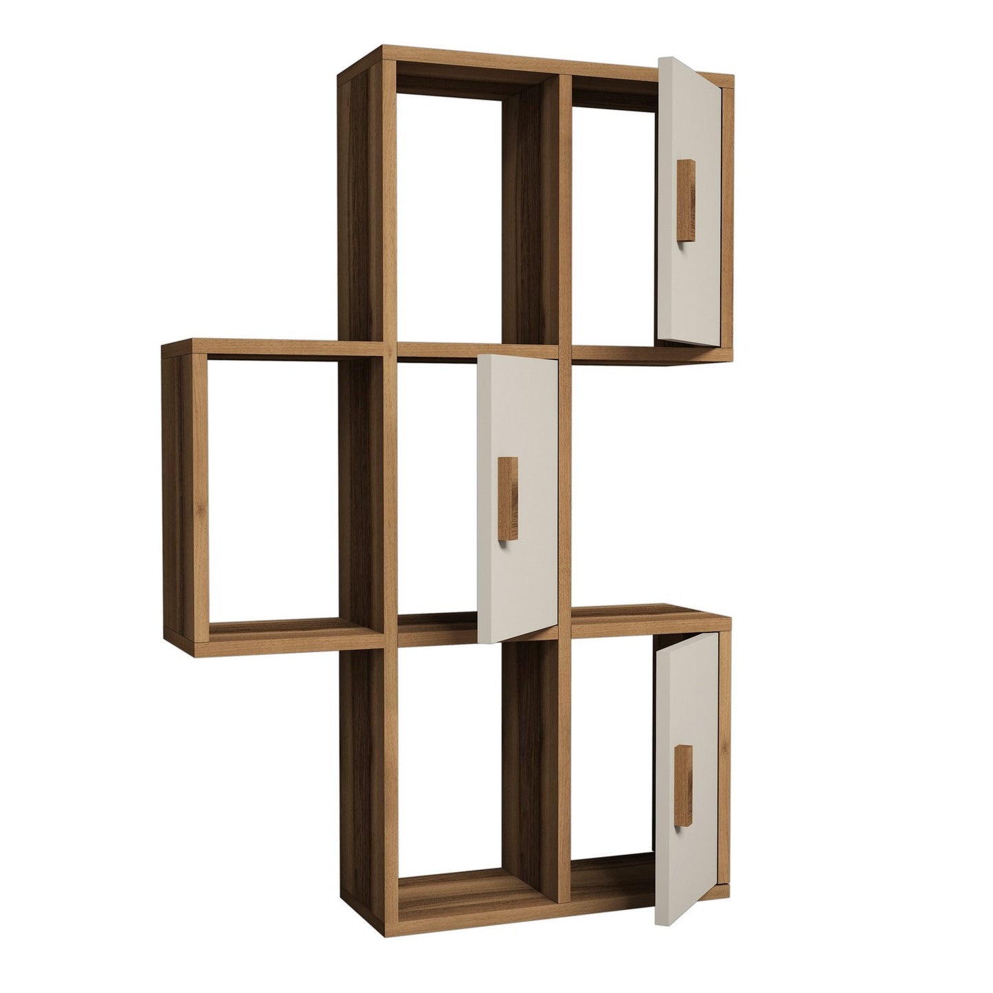Zidna polica, Flora - Walnut, Cream