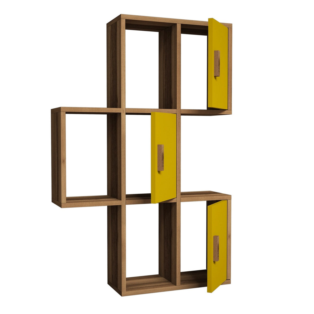 Zidna polica, Flora - Walnut, Yellow