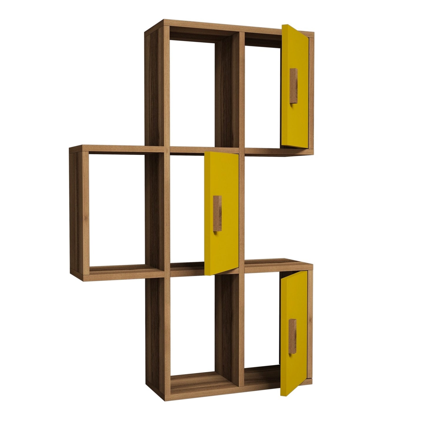 Zidna polica, Flora - Walnut, Yellow