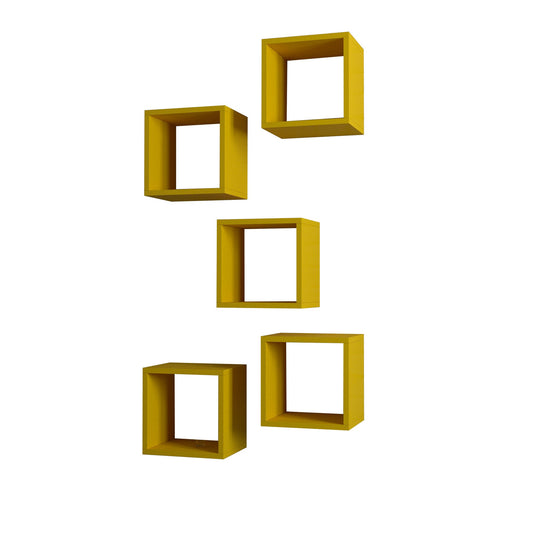 Zidna polica, Box - Yellow