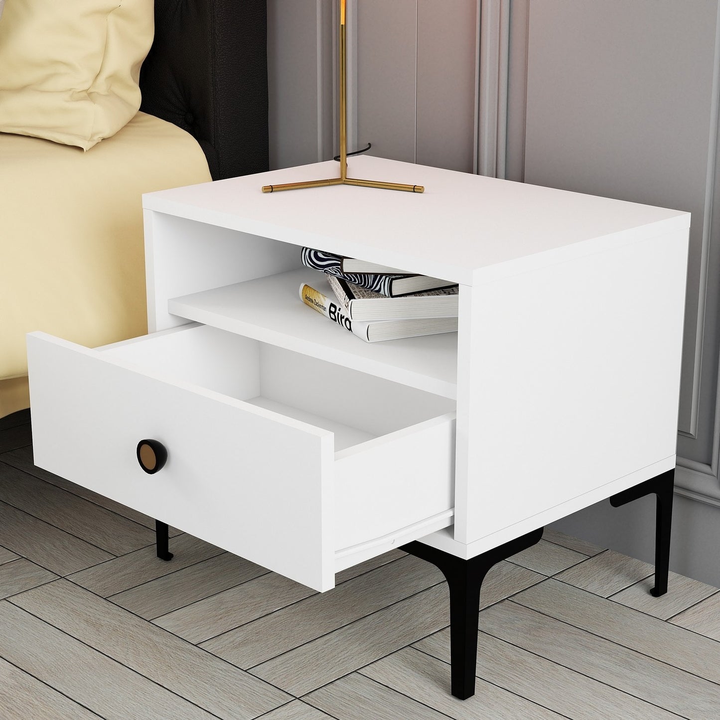 Noćni ormarić, Lizbon 535 - White