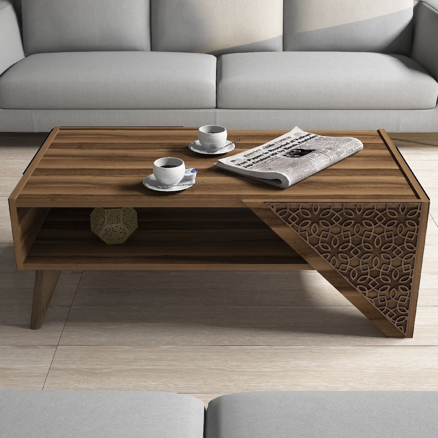 Stolić za kavu, Beril - Walnut