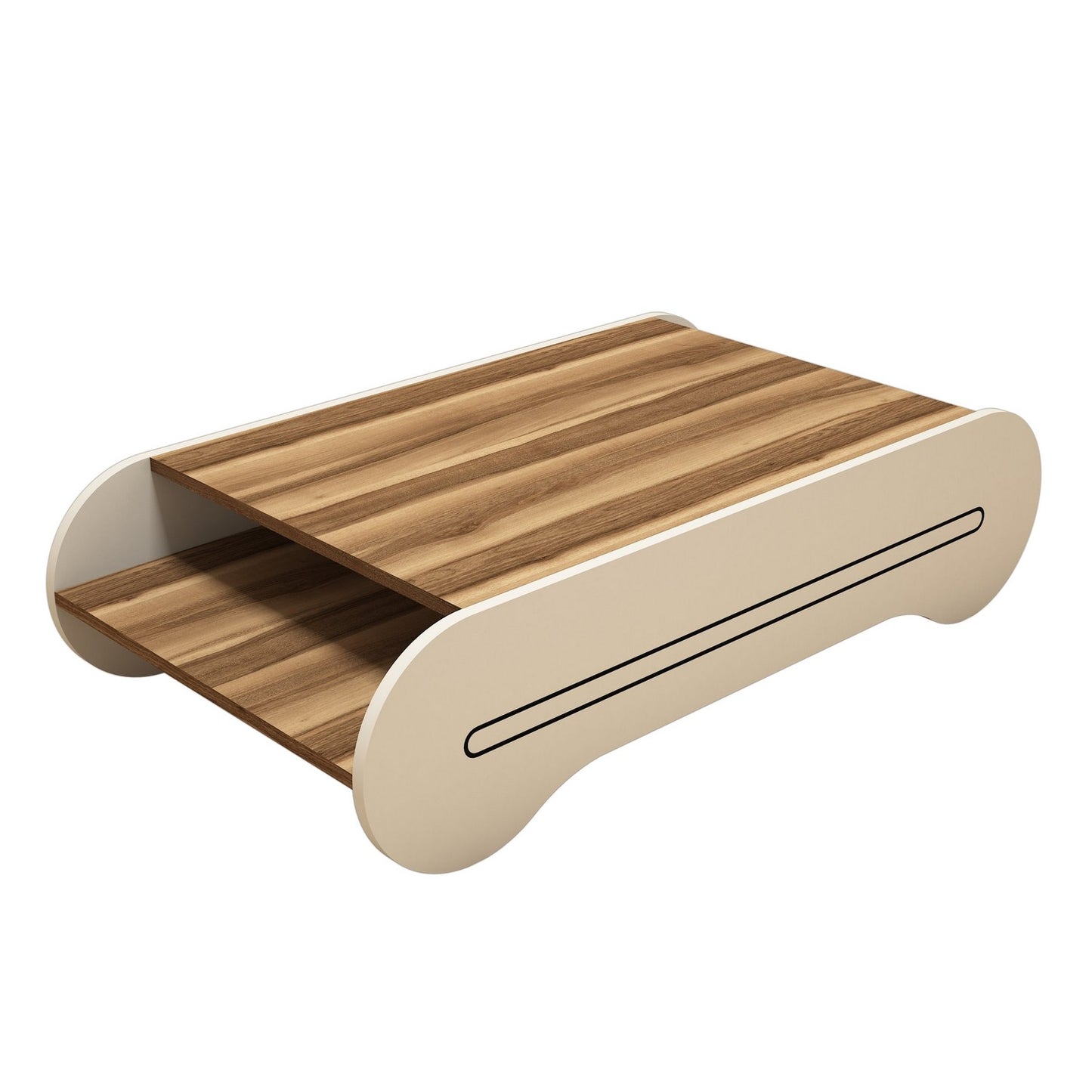 Stolić za kavu, Cool - Walnut, Cream