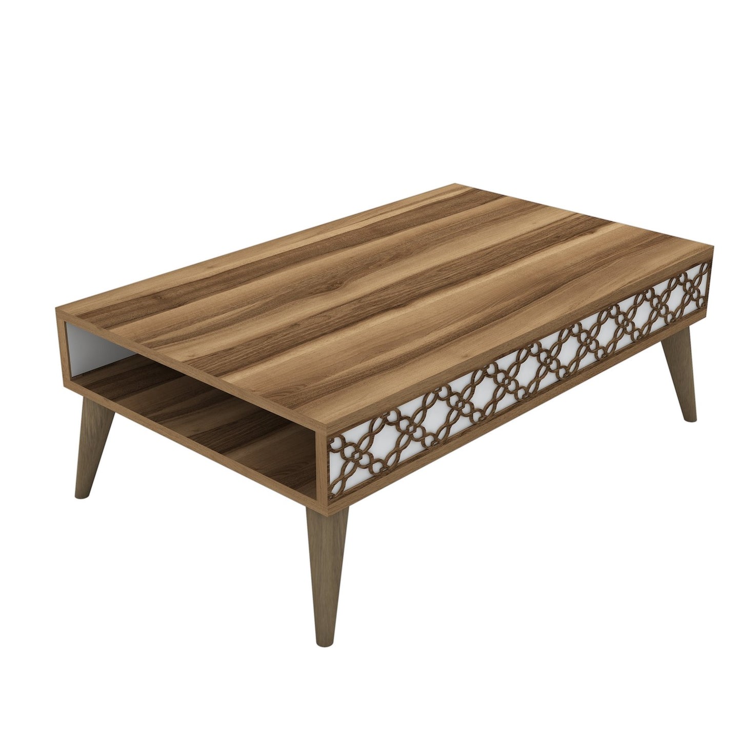 Stolić za kavu, City - Walnut, White