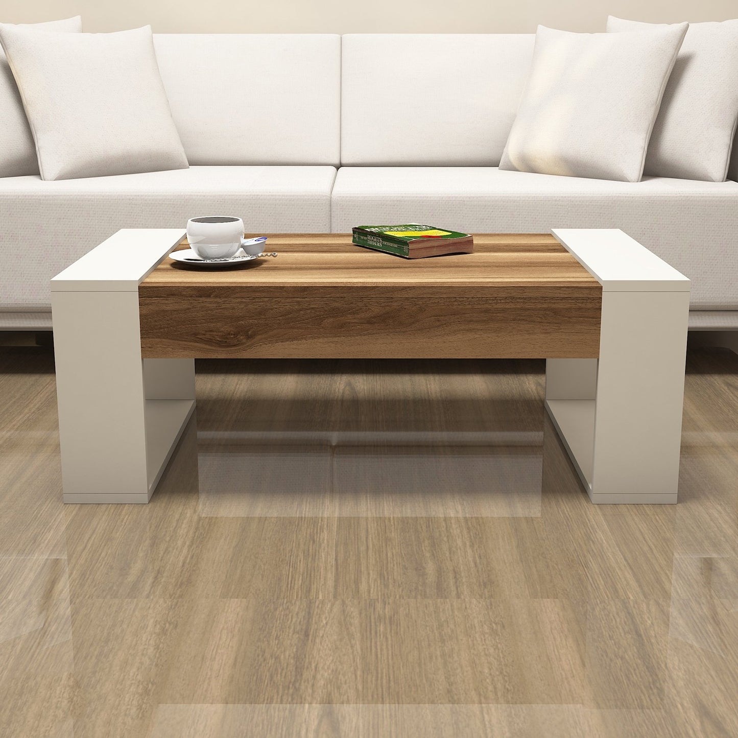Stolić za kavu, Venüs - Walnut, Cream