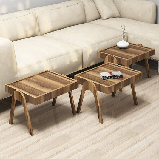 Set stolića ROMA WALNUT, Roma - Walnut