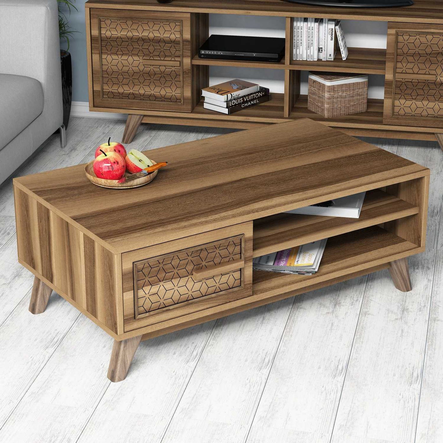 Stolić za kavu, Ayla - Walnut