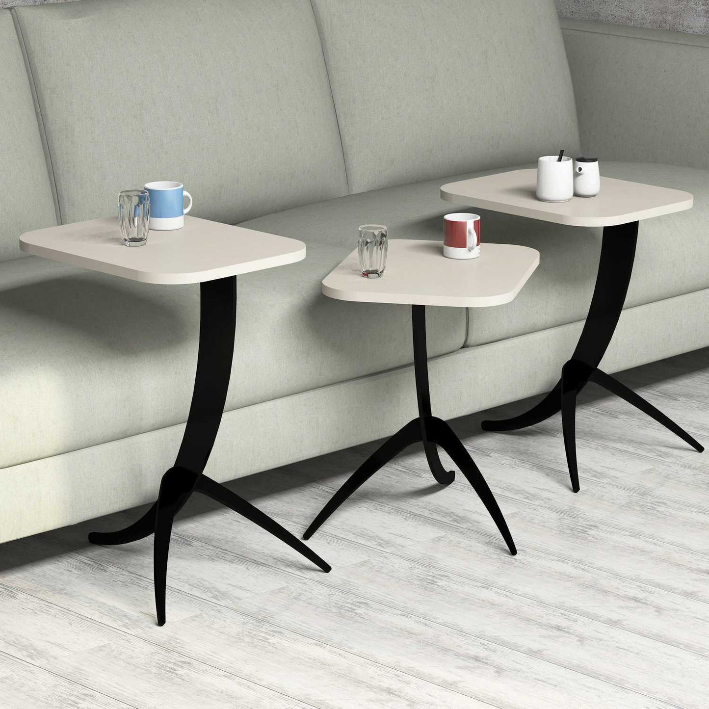 Stol (3 komada), Pion - Cream