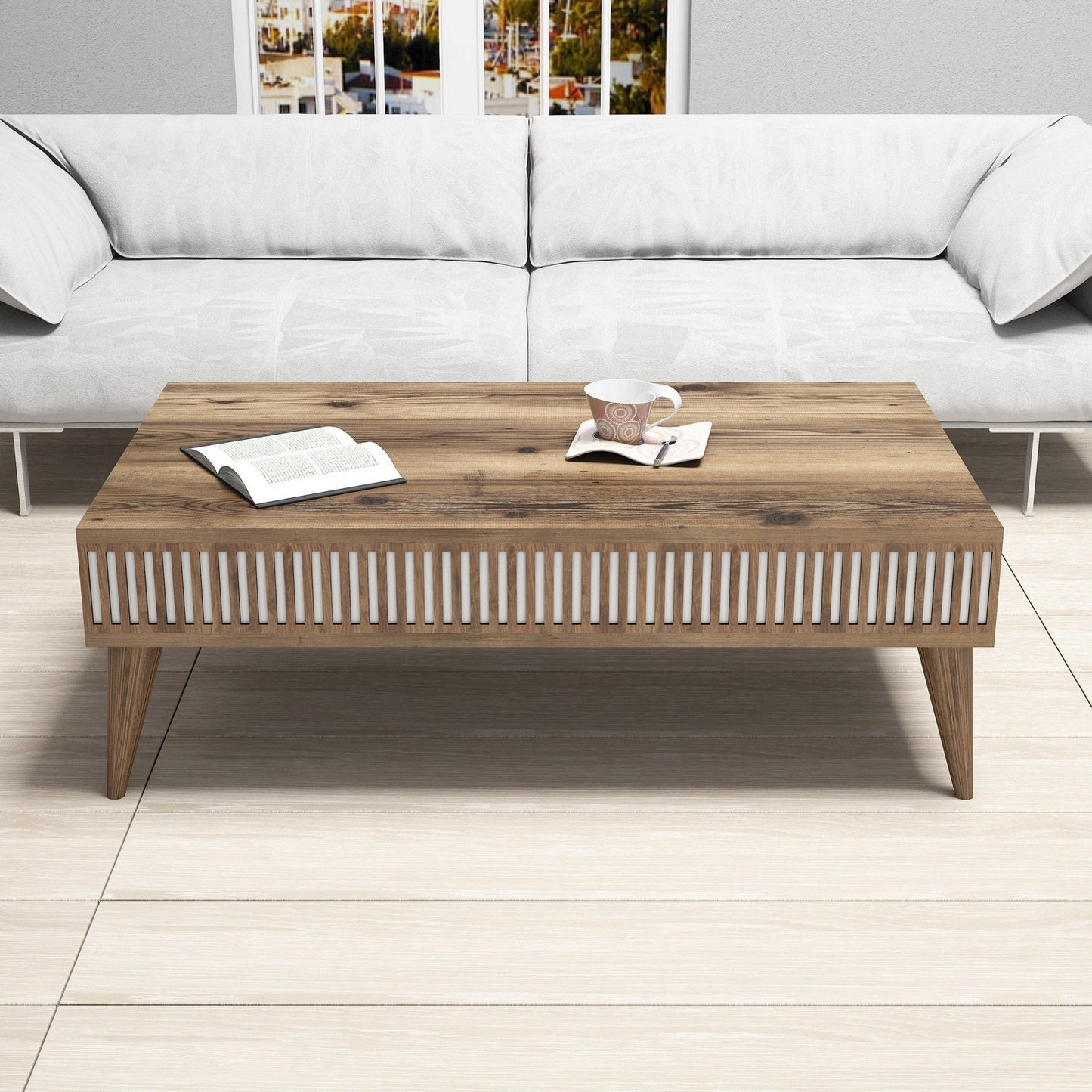 Stolić za kavu, Milan - Walnut