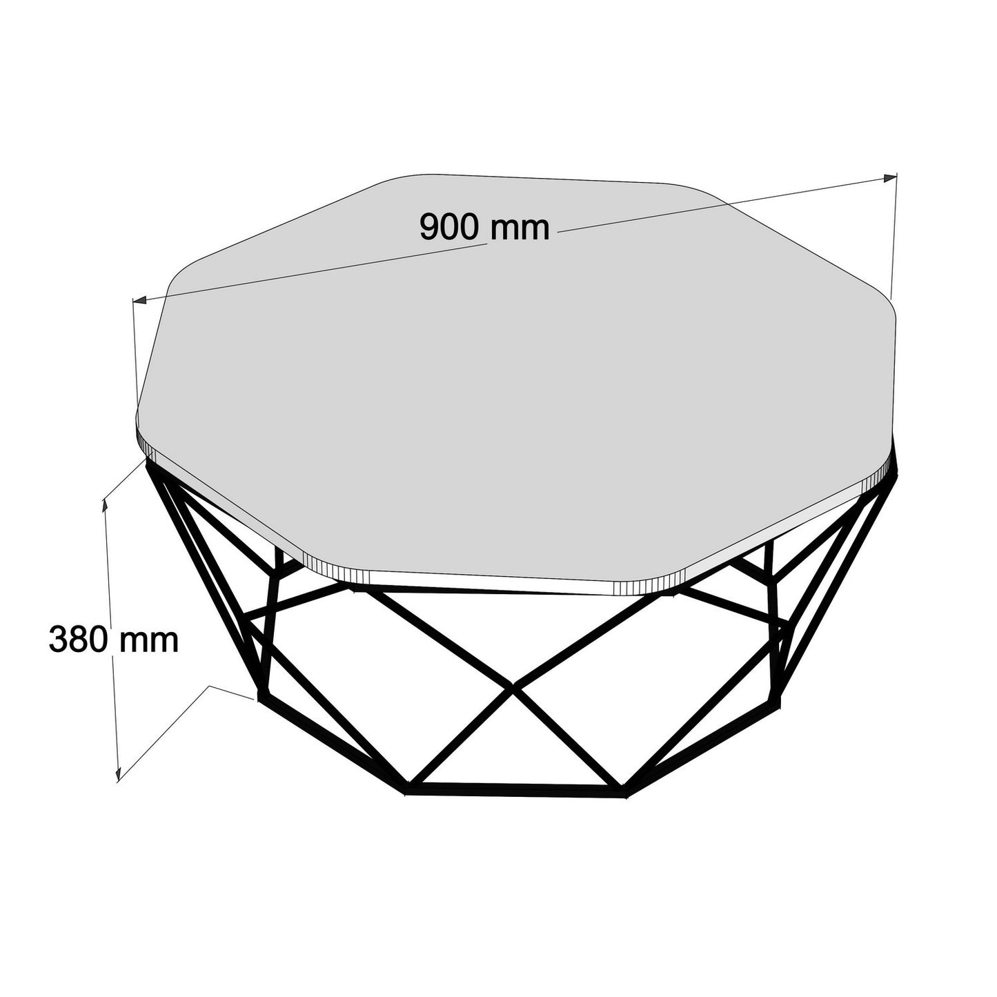 Stolić za kavu, Diamond - Cream