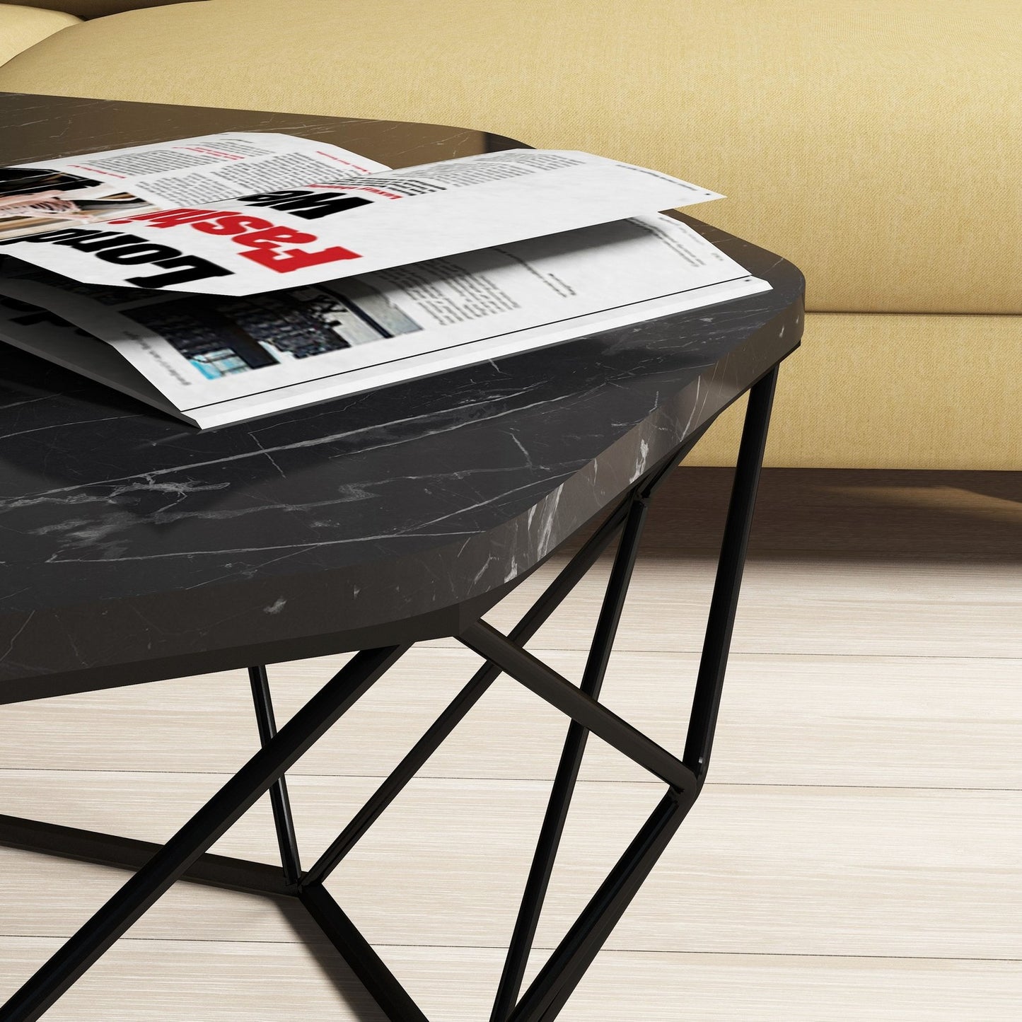 Stolić DIAMOND BLACK, Diamond - Black Marble