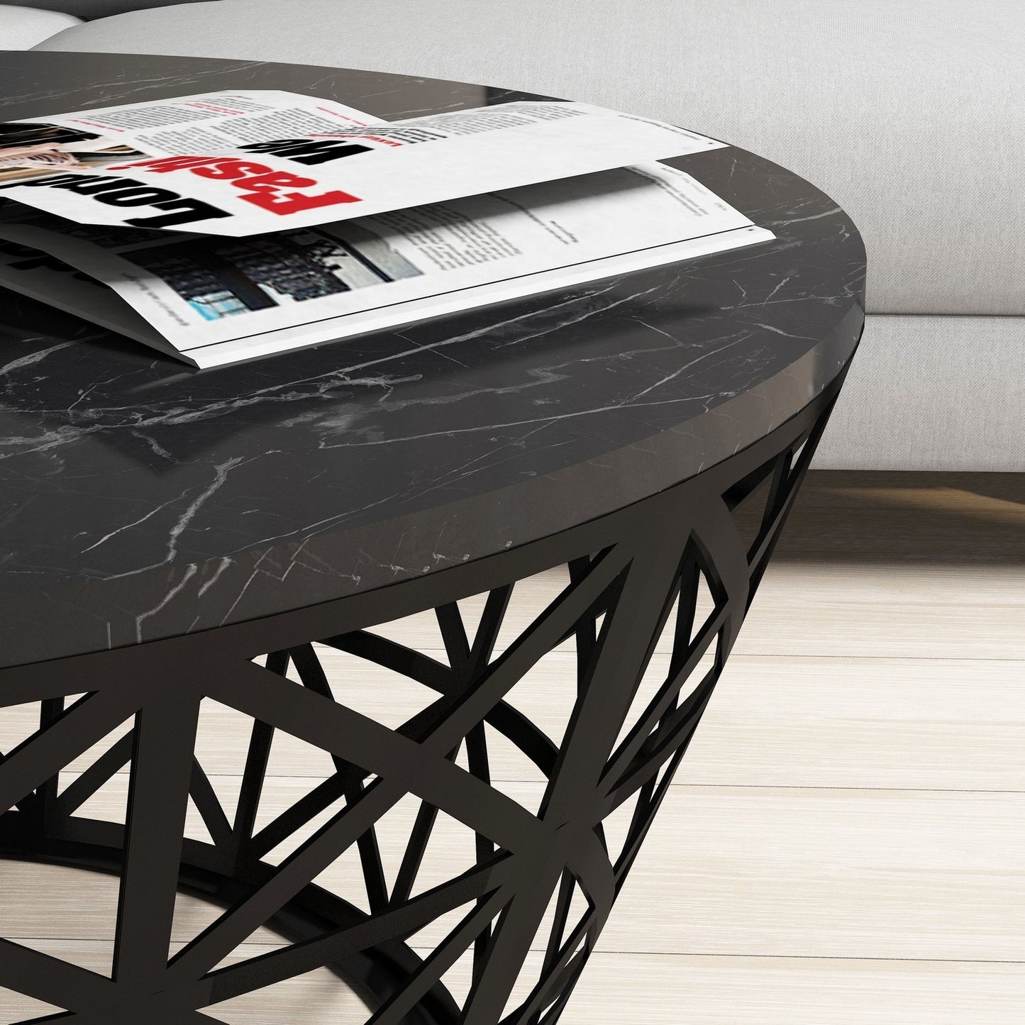 Stolić za kavu, Stil - Black Marble