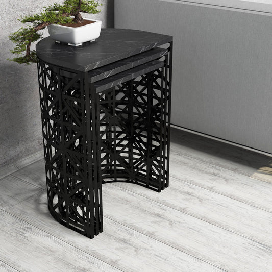 Stol (3 komada), Stil - Black Marble