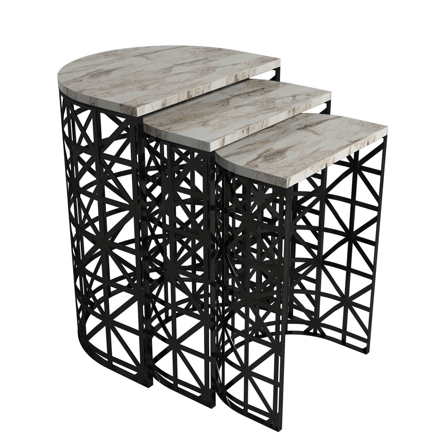 Stol (3 komada), Stil - White Marble
