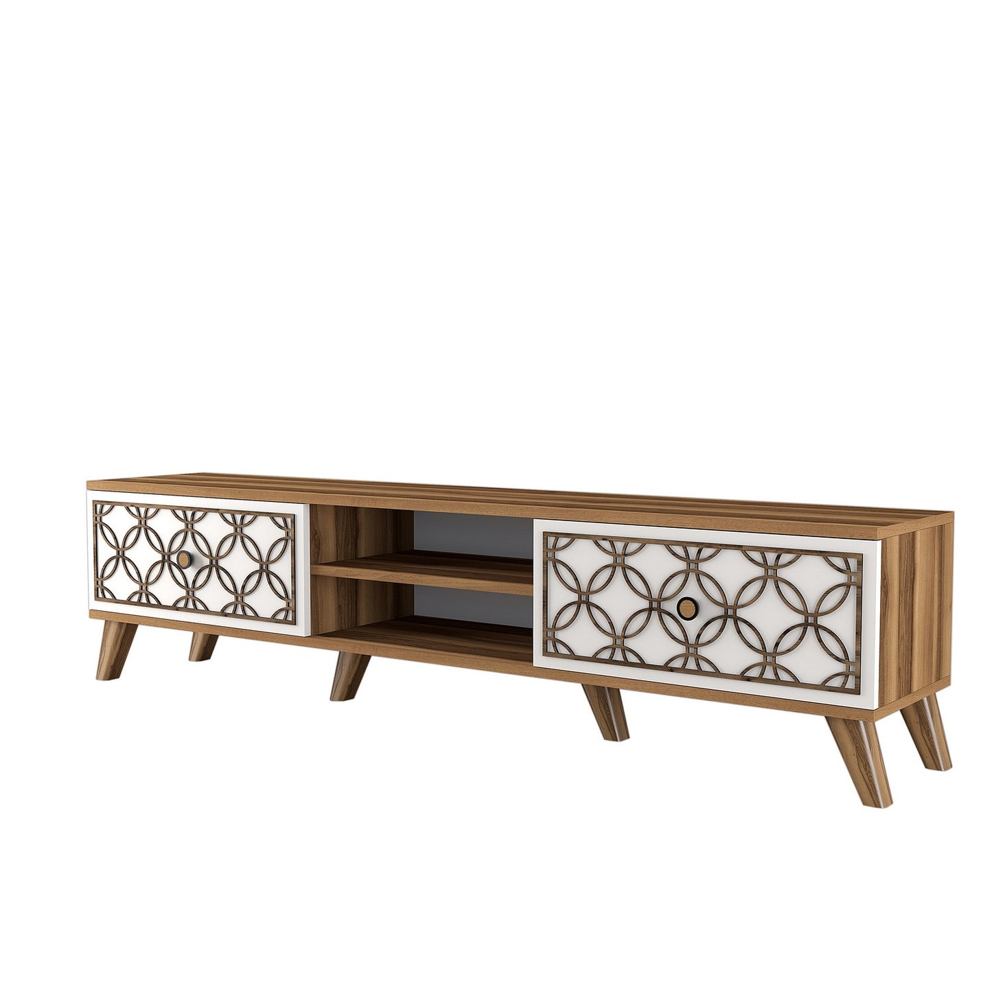 Stalak za televizor, Class - Walnut, White