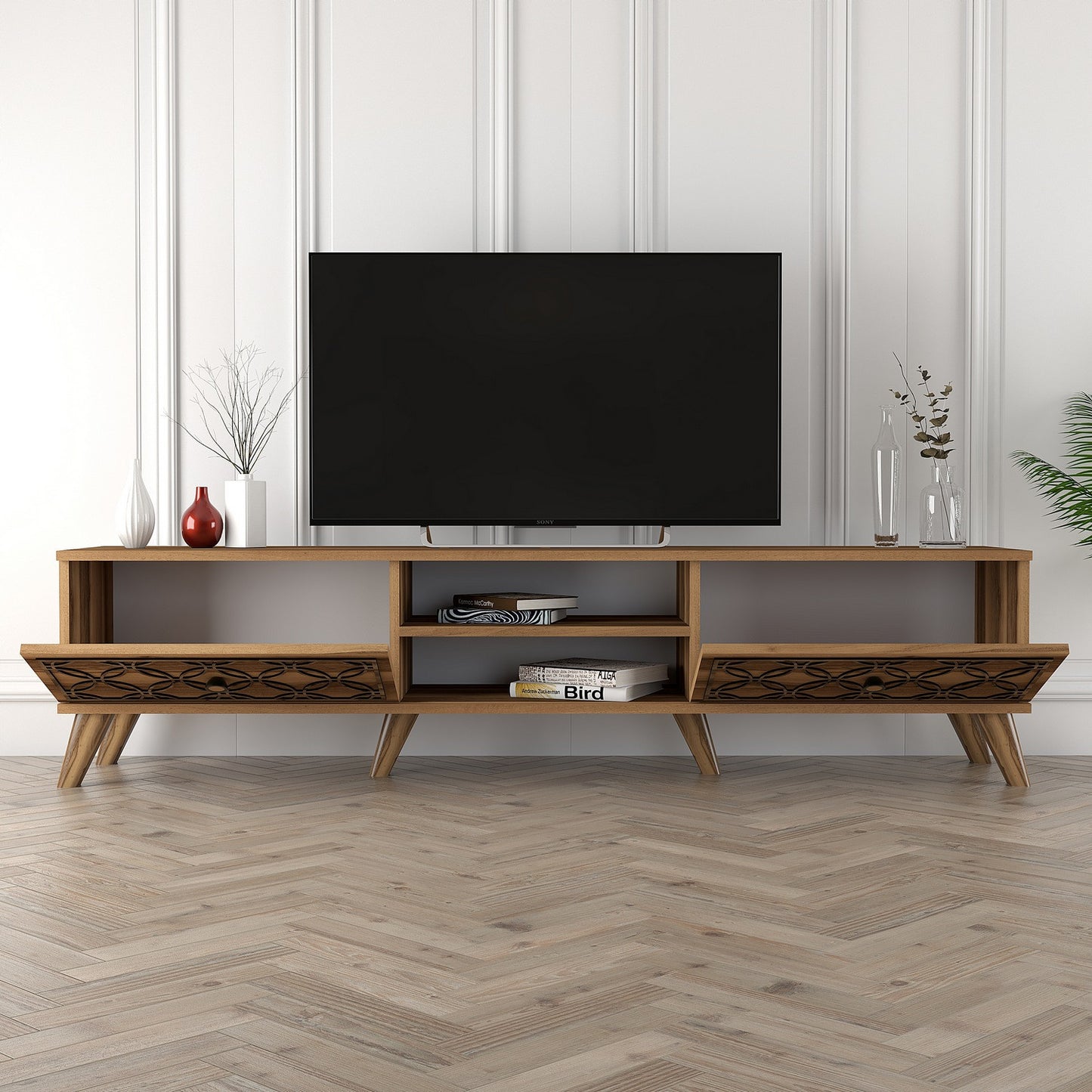 Stalak za televizor, Class - Walnut